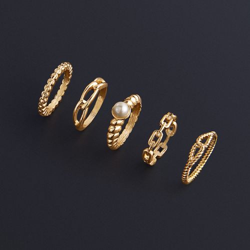 Set de anillos para mujer Pearls Glance