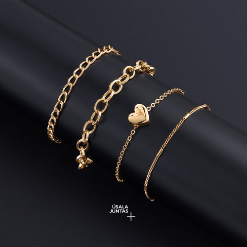 Set de tres pulseras para mujer Brilliant Spark